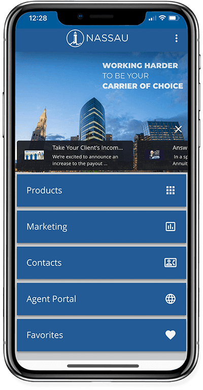 picture of Nassau news on the agent app