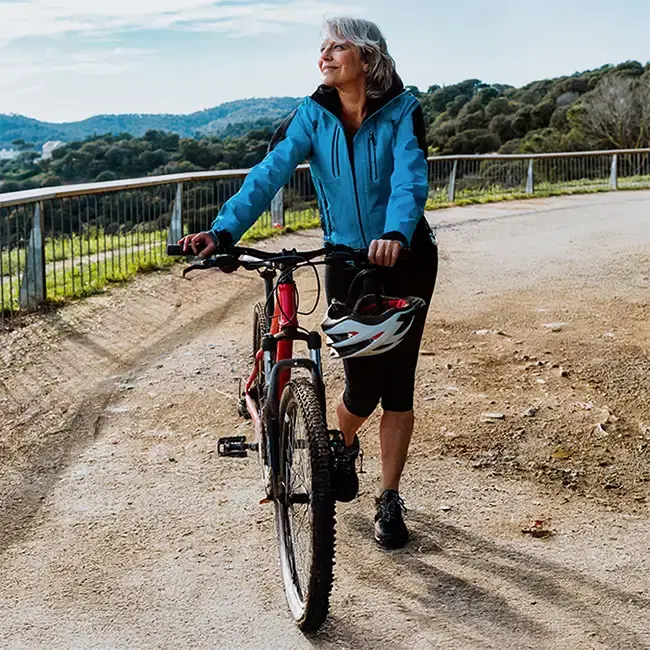 Retiree playing the guitar